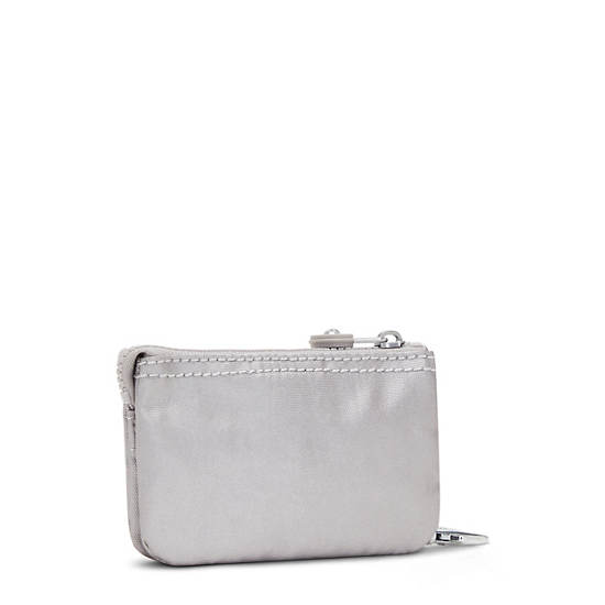 Kipling Creativity Mini Metallic Pouch Keychain Çanta Gümüş | TR 1114WN